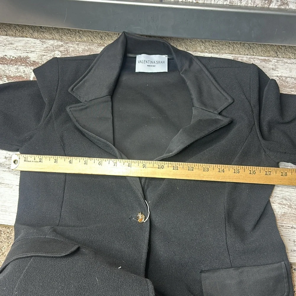 Valentina Shah Janet Blazer in black size 8 NWT - Picture 6 of 9